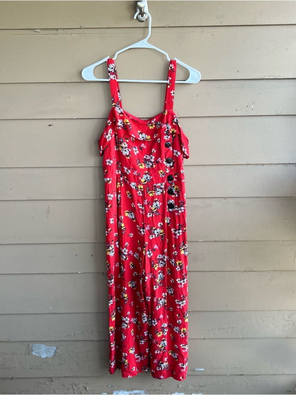 Xhilaration Floral Wide Leg JumpSuit Size M Casual Summer Feminine